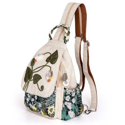 AULUDA Mädchen wandelbare Sling Bag, Handarbeit Handwerker M, grüner Sumpf 