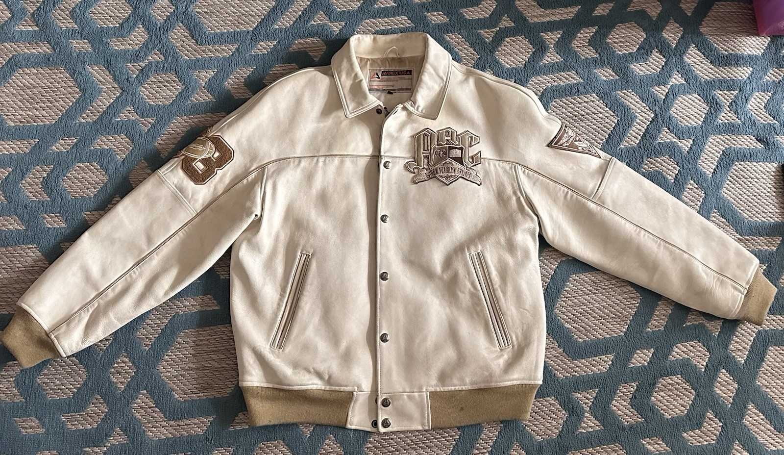 Rare Vintage 90s Avirex Leather Jacket Men's