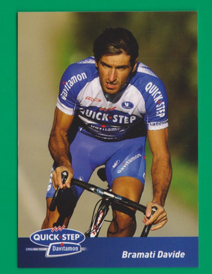 CYCLING cycling card BRAMATI DAVIDE team QUICK STEP Davitamon 2004