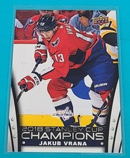 2018  Upper Deck Washington Capitals Stanley Cup SP #SP-4 Jakub Vrana Card S4