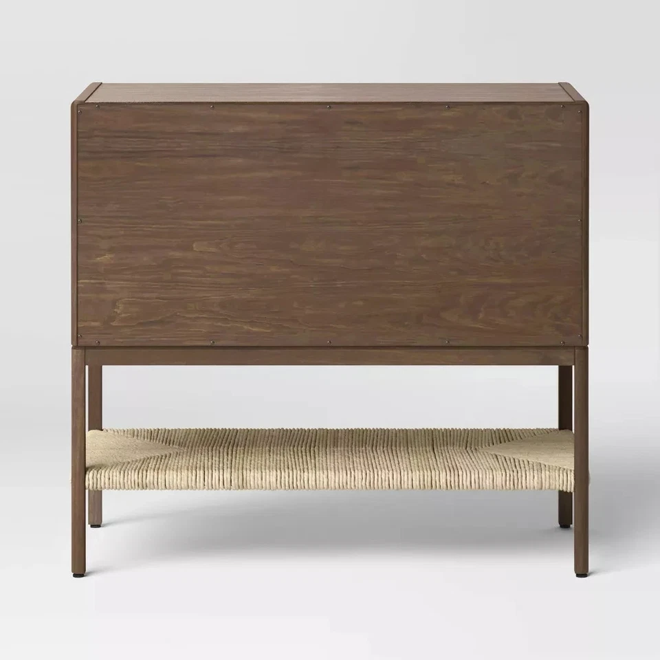 Armario Withania 2 puertas - Threshold™: acento tejido vintage, compuesto de madera, anti Foto 4 de 4