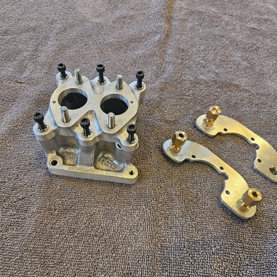 #ad Vintage Go Kart GEM V12 Intake Base amp; Top With Linkage Brackets For Mcculloch $250.00