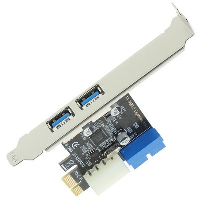 Usb-erweiterungskarten Doppel Adapter PCIE -Adapterkarte USB-Buchse-Adapter