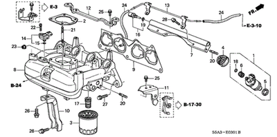 #ad Genuine Honda Manifold In 17100 PMS A01 $438.81