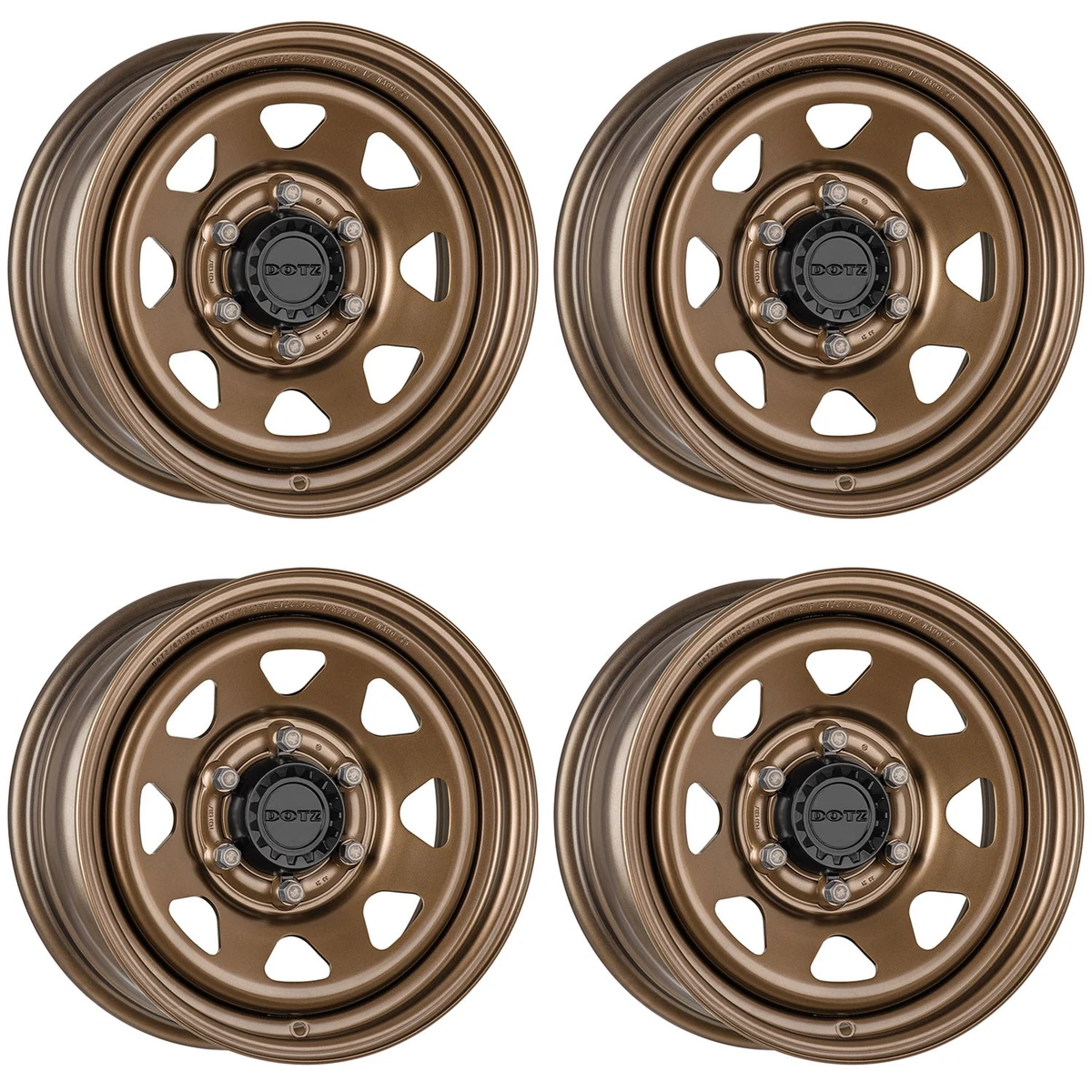 4 Cerchi In Lega Dotz Fuji Oro, 8.0Jx18 ET40 5x112 - Compatibili Con Alfa Romeo Giulietta