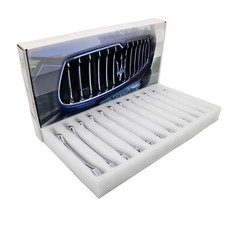 Front Grill Chrome Trim Compatible with Maserati Ghibli 2013 2014 2015 2016 2...