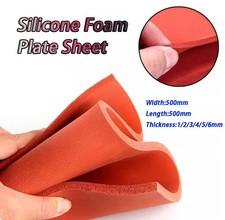 Czerwona silikonowa guma mchu Blacha Uszczelki Maty 1/2/3/4/5/6mm Mata wysokotemperaturowa