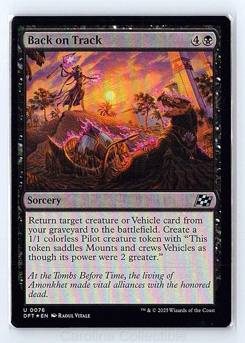 Back on Track Foil Near Mint - Aetherdrift 76 Magic: The Gathering