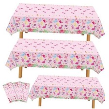 Dinosaur Birthday Party Supplies for Girls - Dinosaur Tablecloth, Decorations