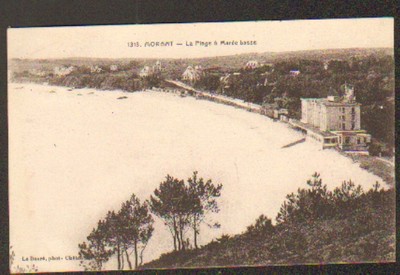 MORGAT (29) VILLEN & HOTEL, STRAND bei Ebbe 1919
