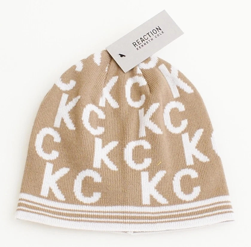 Kenneth Cole Reaction Camel Knit Beanie Skull Cap Adult One Size NWT