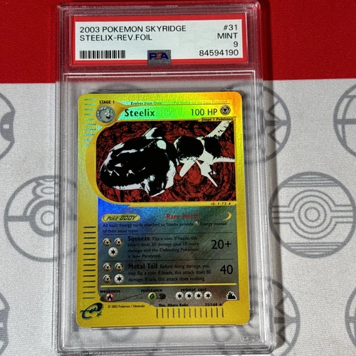 PSA 9 Steelix Reverse Holo #31/144 2023 Pokemon Skyridge Card 4190