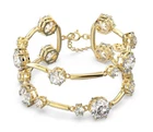 Swarovski - Constella Double Bangle, White, Gold-Tone Plated