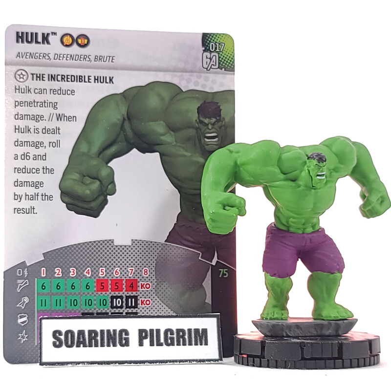 Marvel Heroclix HULK - 017 UNCOMMON Avengers 60th Anniversary #17