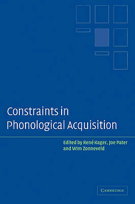 Constraints Phonological Acquisition Paperback Cambridge Universi… 9780521108645