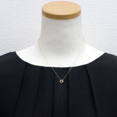 r*0様 wish upon A star Ｋ１０／Ｋ５ＷＧ　Ｄ０．０４ｃｔ／０ wish upon a star K10YG diamond pendant necklace 0.083ct D0