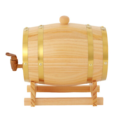 #ad Pine Aging Barrel Wooden Whiskey Barrel Bourbon Wine Barrel Home Brewer $45.64