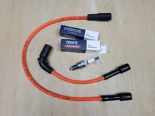 Ton's Orange 8mm Harley Davidson Sportster XL 07-23 Spark plug & wire kit 6r12