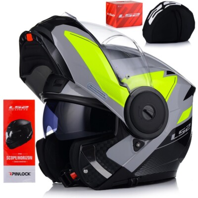 Motorradhelm | LS2 FF902 SCOPE II P/J | Klapphelm + PINLOCK 70 + Blendscheibe
