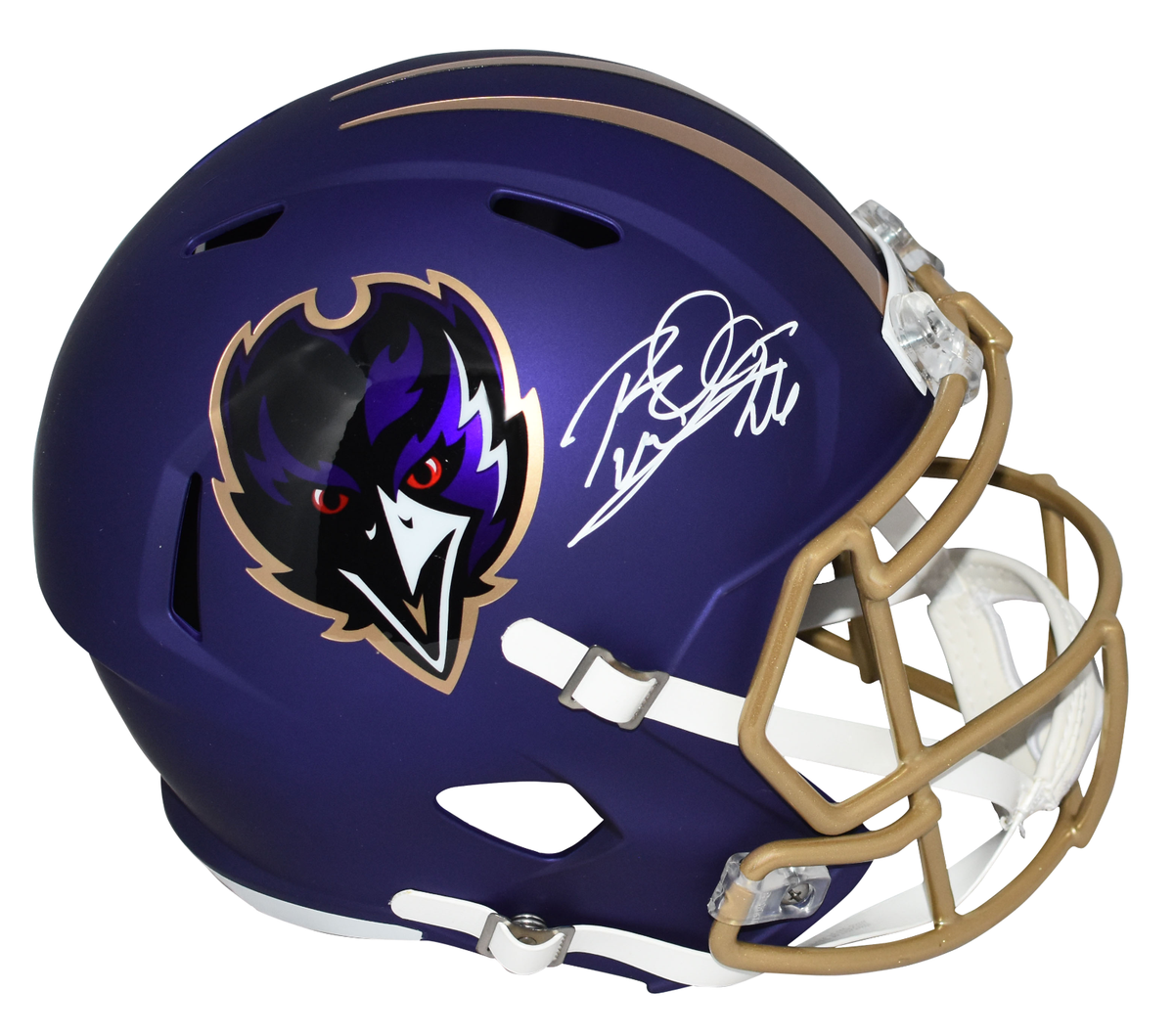 ROD WOODSON SIGNED BALTIMORE RAVENS 2024 PURPLE FULL SIZE SPEED