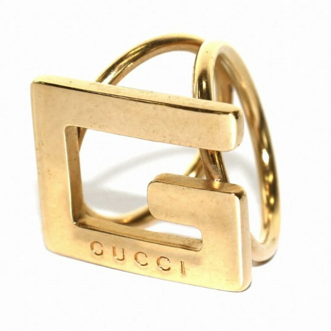 Gucci Bague Écharpe Motif G Plaqué Couleur Or /Yt
