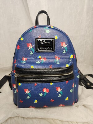 Loungefly Little Mermaid Heart Logo Backpack • 2018 • NWT • VHTF • Ariel Dongle Loungefly Little Mermaid Heart Logo Backpack | Mercari main image 3