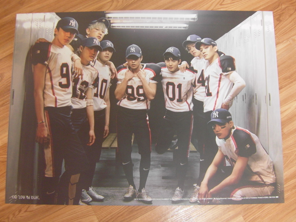 EXO - LOVE ME RIGHT (KOREAN VER.) [ORIGINAL POSTER] *NEW* K-POP | eBay
