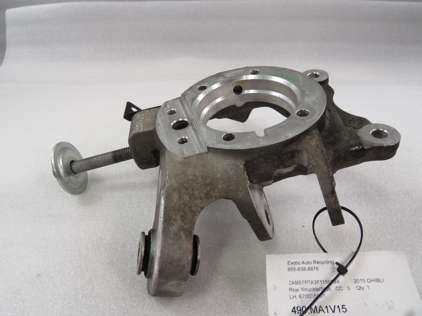 Maserati Quattroporte, Ghibli, LH, Left, Rear Knuckle/Stub, Used, P/N 670006802
