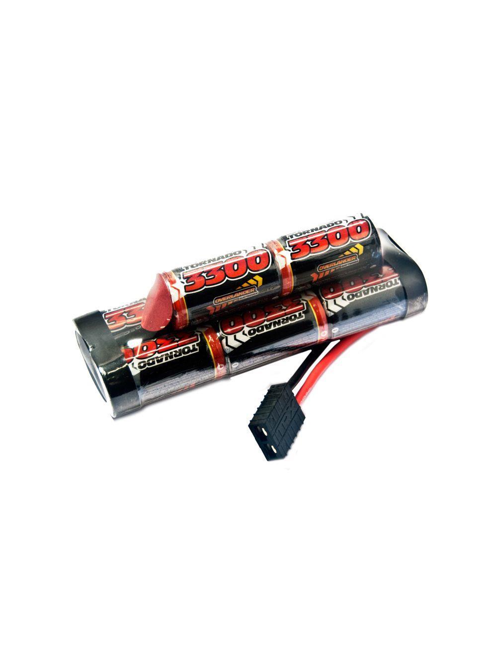 9.6v 3300mAh Overlander NiMh Hump Battery Pack SubC Sport Traxxas Connector