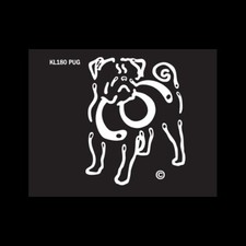 Pug K Line Dog Breed Window Tattoo Decal