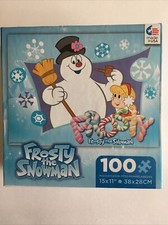 NEW CEACO KIDS FROSTY THE SNOWMAN JIGSAW PUZZLE FROSTY AND KAREN 100 PCS 1662-2