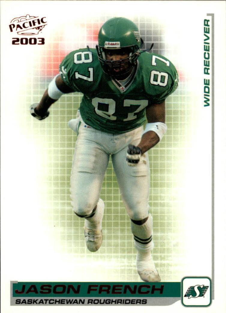 2003 Pacific CFL - Jason French #73 Red (RC) for sale online | eBay