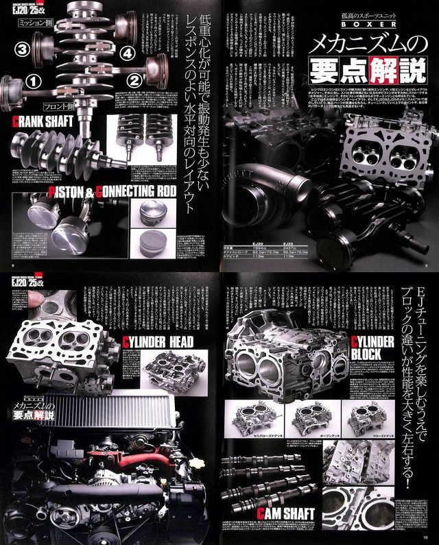 BOOK+DVD] Subaru EJ20 engine technical handbook Impreza WRX STI
