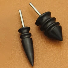 2PCS Pointed Tip Leather Burnisher Electric Polished Head Edge Slicker Tools US
