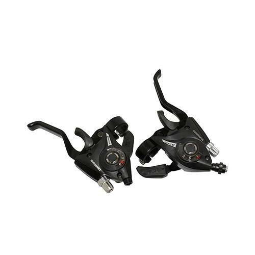 Shimano Levier-manette vtt stef51 3x8v. noir pour frein v-brake (paire) au meilleur prix avec Vélo Station
