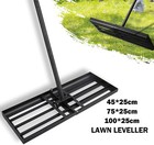 18'' 30'' 39'' Lawn Leveller Levelling Rake Lute 2m Tall Extendable Handle Grass