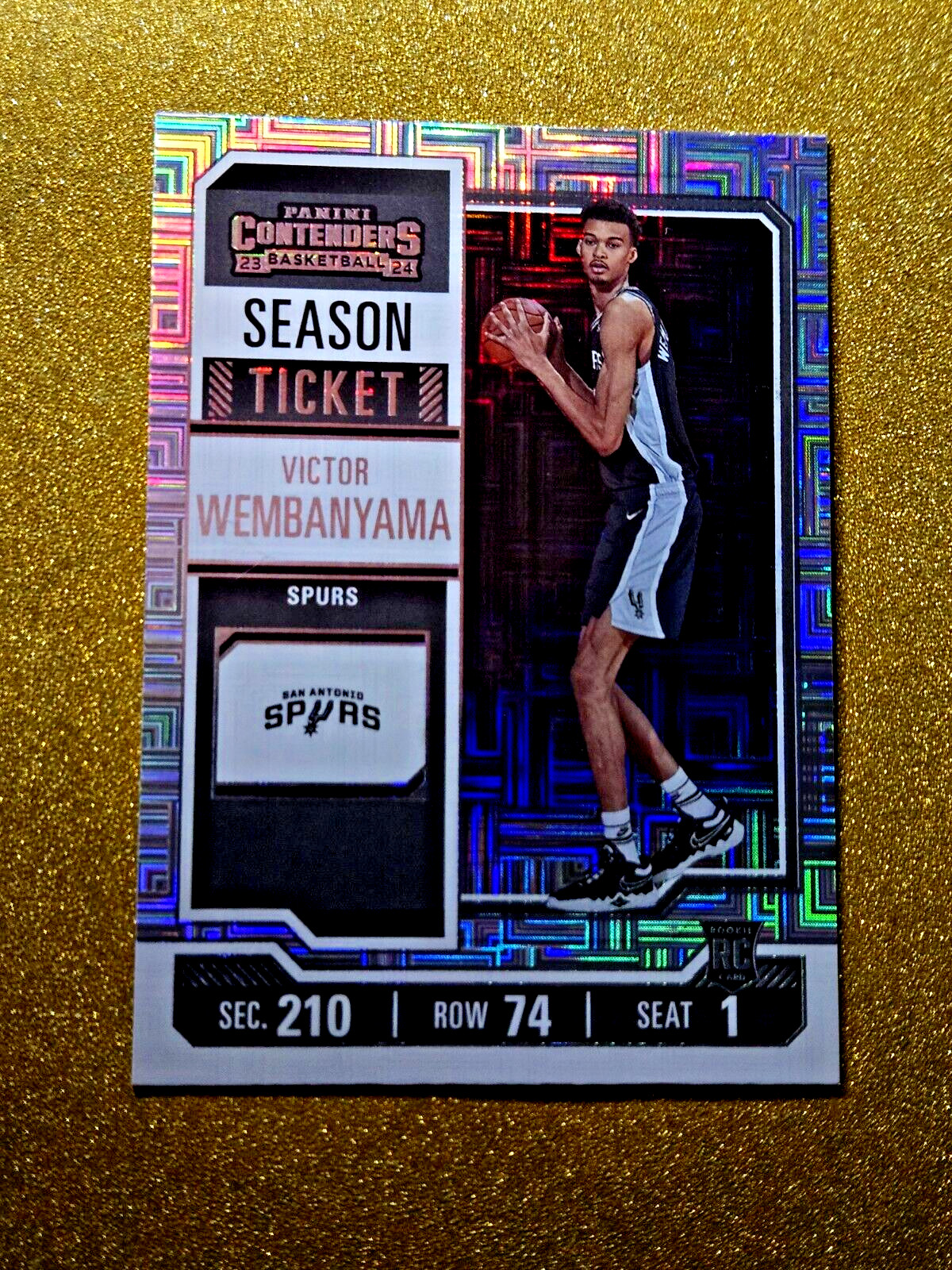 2023-24 Panini Contenders Victor Wembanyama #11 RC Rookie Season Ticket MINT 🔥 view 10