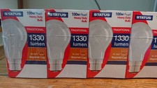 PROPER LIGHTBULBS  10 X 100 WATT 240v B22 BAYONET PEARL LIGHTBULBS