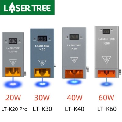 LASERTREE Optical Power 20W 30W 40W 60W Laser Head Cutting Engraver Module Tools