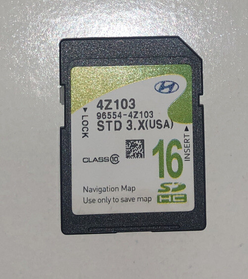2014 2015 2016 Hyundai Genesis Navigation GPS SD Card Map 4x USA OEM