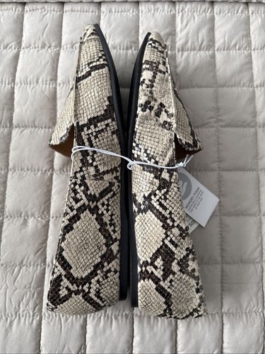 A New Day Women's Micah Pointed Toe Faux Snakeskin Loafers Taupe- SIZE 10 New - Picture 3 of 3