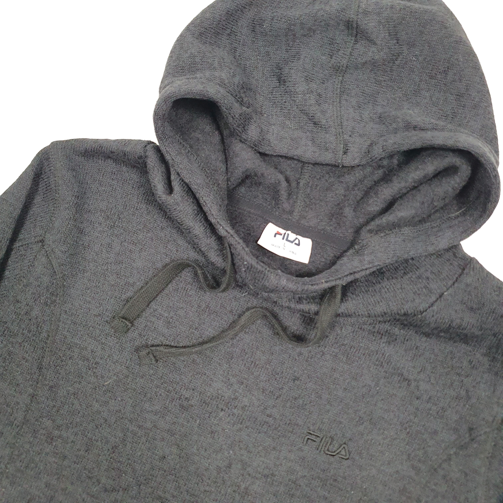 FILA Hoodie Polyester Fleece Jumper Womens L image 2