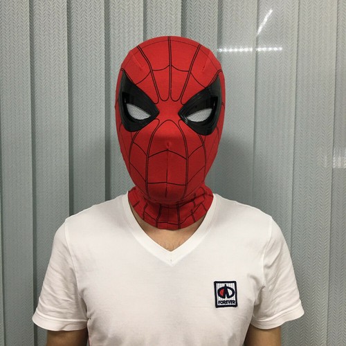 Cattoys 1:1 Spiderman Helmet Wearable Mask Prop Cosplay Remote Control Eyes New - Picture 3 of 12