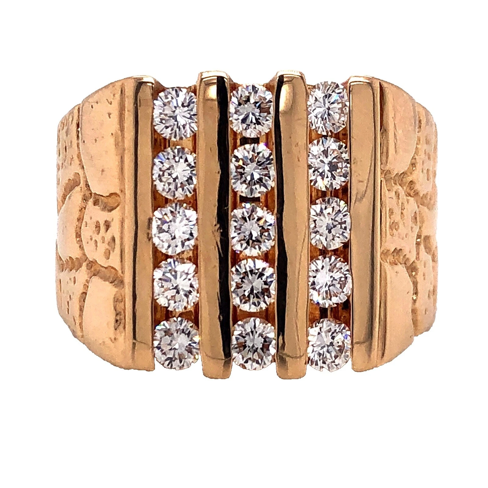 Diamond Signet Rings Biker for Men