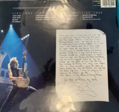 Ozzy Osbourne / Randy Rhoads - Tribute - CBS Associated