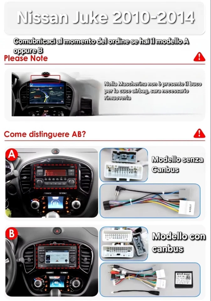 Autoradio 2 DIN Android 13 9″ CarPlay GPS Wi-Fi Nissan Juke F15 2010-14  - Immagine 4 di 4