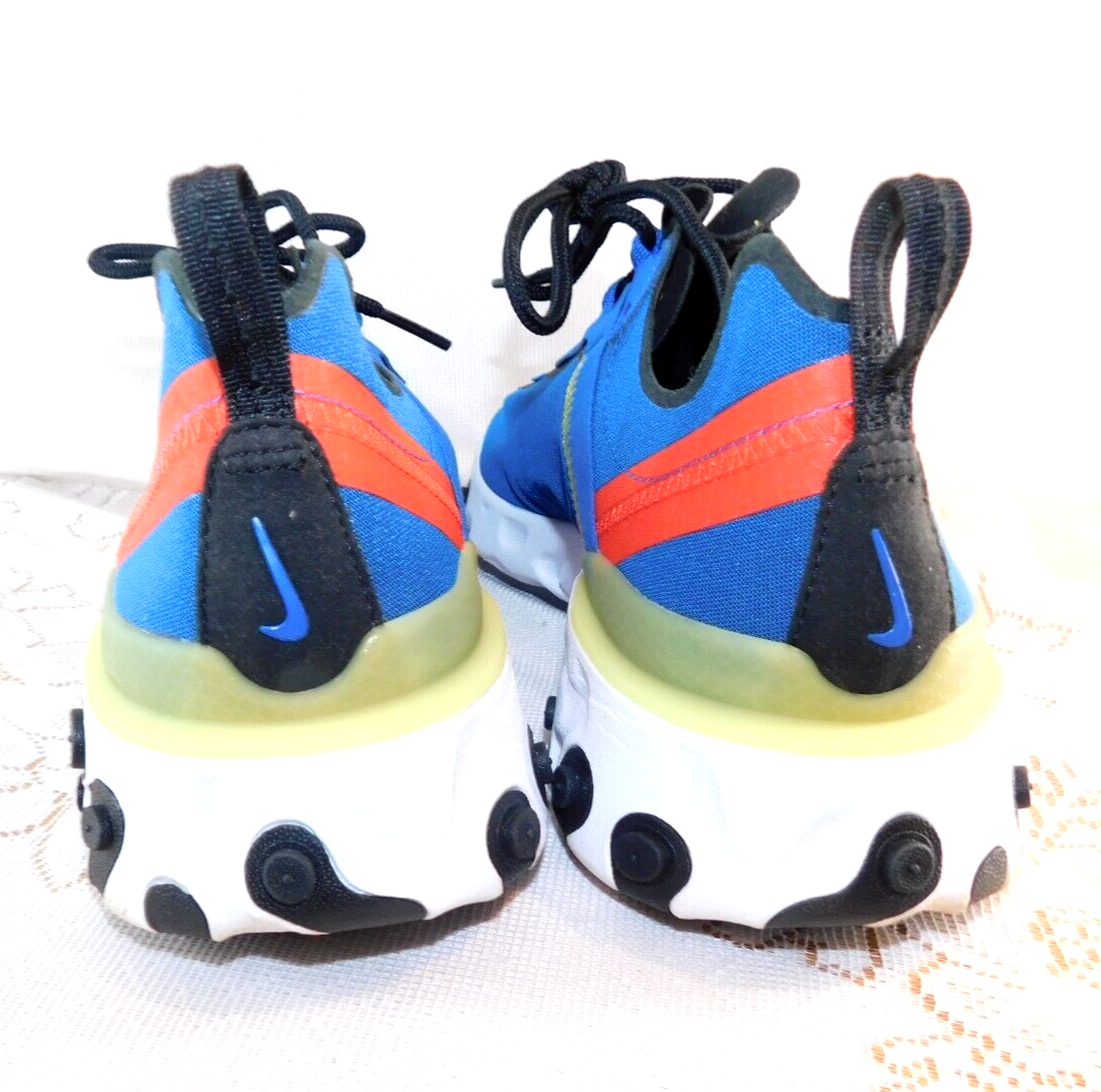 nike react element 55 game royal dynamic yellow habanero red