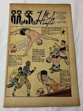 1948 cartoon page ~ COACH WARNER KEABEY Biddeford, ST JOSEPH HIGH PHILADELPHIA+