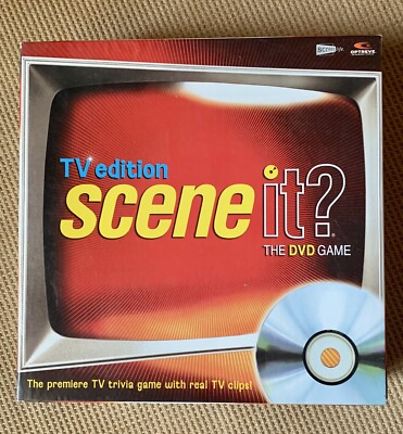 SCENE IT?  TV EDITION Trivia DVD Game - Premiere TV Trivia with Real TV Clips