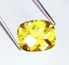 Natural Yellow Sapphire Cushion Cut Certified 10 Ct Loose Gemstone For Ring A94